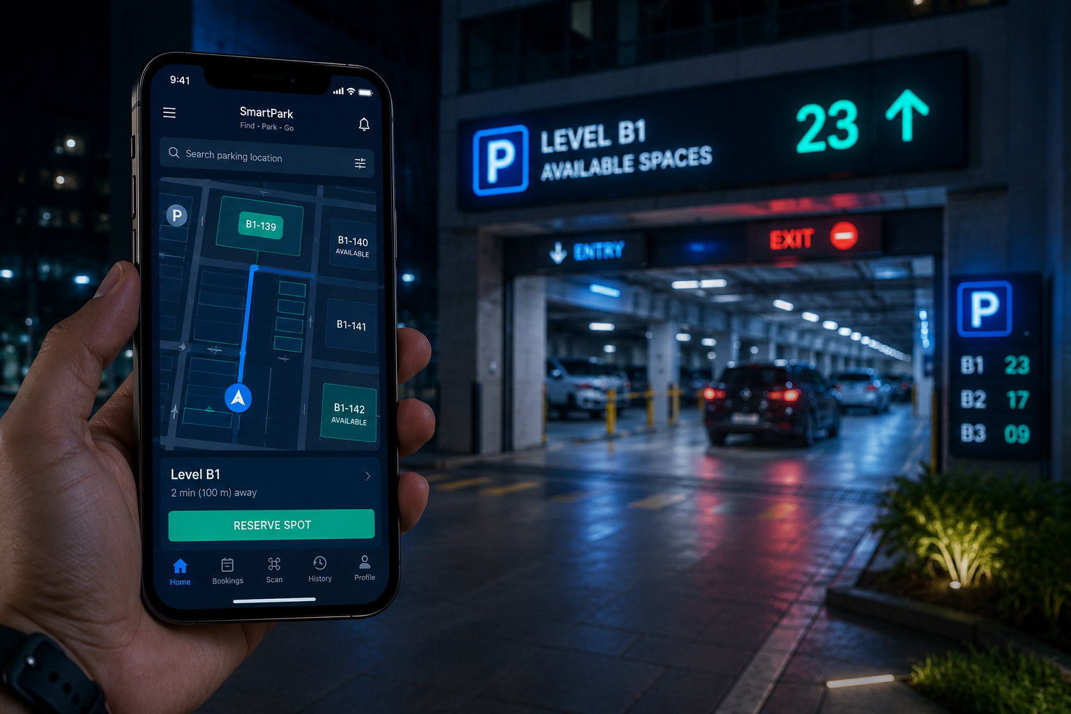 Smart Parking System IoT interface